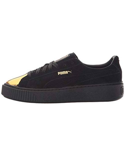 puma suede plateform gold puma suede plateform gold