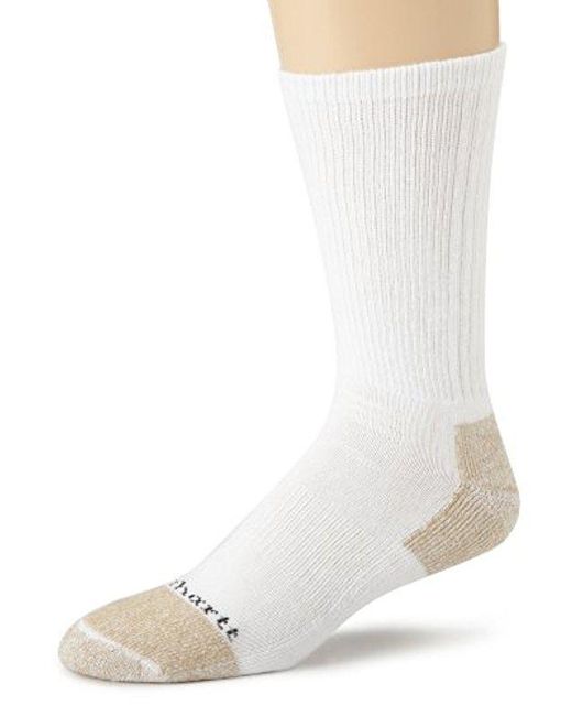 Lyst - Carhartt All-season Steel Toe Cotton Crew Work Socks 2-pack in ...