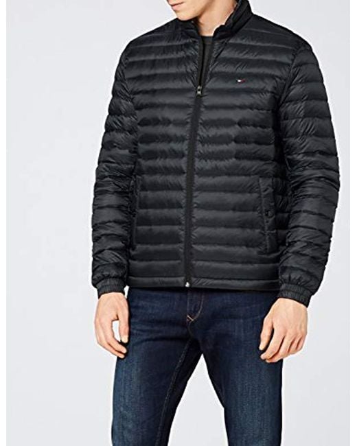 Hilfiger Lyst Lw Core abajo hombre bomber Tommy chaqueta Black para Packable BFxqdwAg