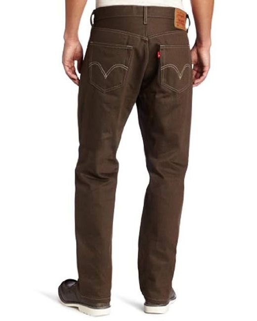  Levi s  501  Original Shrink to fit Jeans  in Brown  for Men 