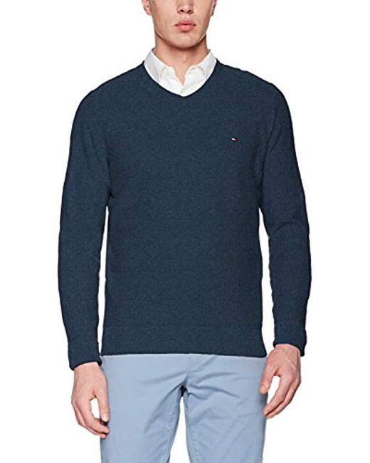 tommy hilfiger mens v neck jumper