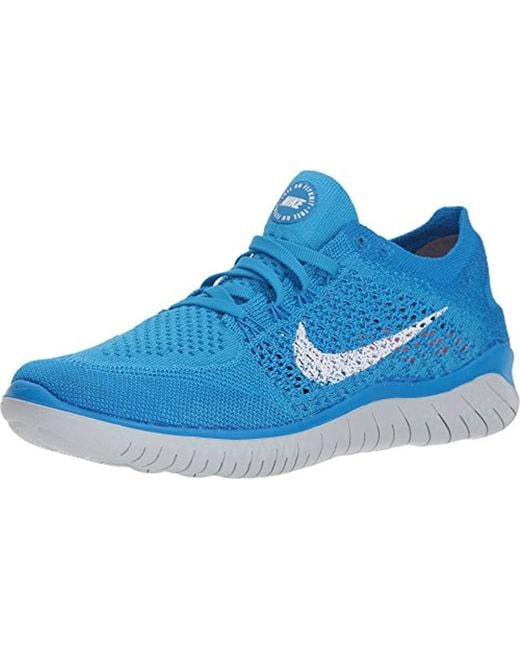 Women's Blue Wmns Free Rn Flyknit 2018 Running Shoes Women's Blue Wmns Free Rn Flyknit 2018 Running Shoes