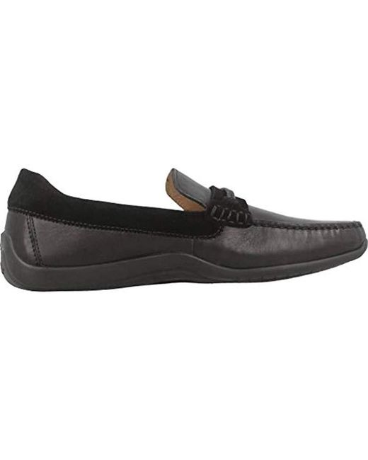 Geox U Xense Mox Men's Loafers Casual Shoes In Black in Geox U Xense Mox Men's Loafers Casual Shoes In Black in