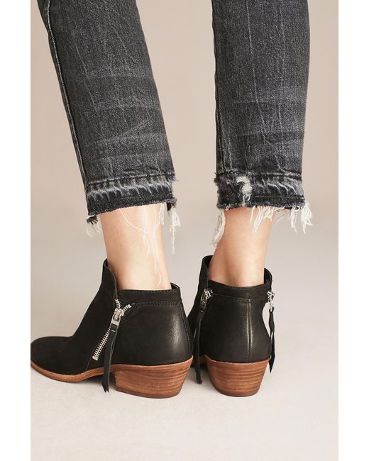 sam edelman black leather booties