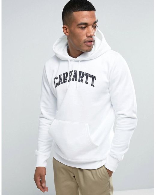Carhartt wip Yale Hoodie in White for Men | Lyst