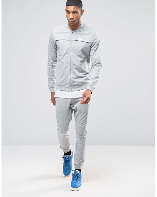 mens grey tracksuit set