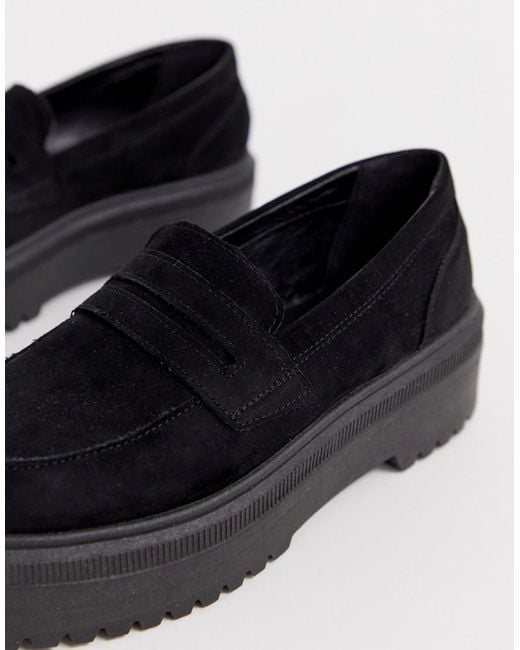 chunky wide fit loafers