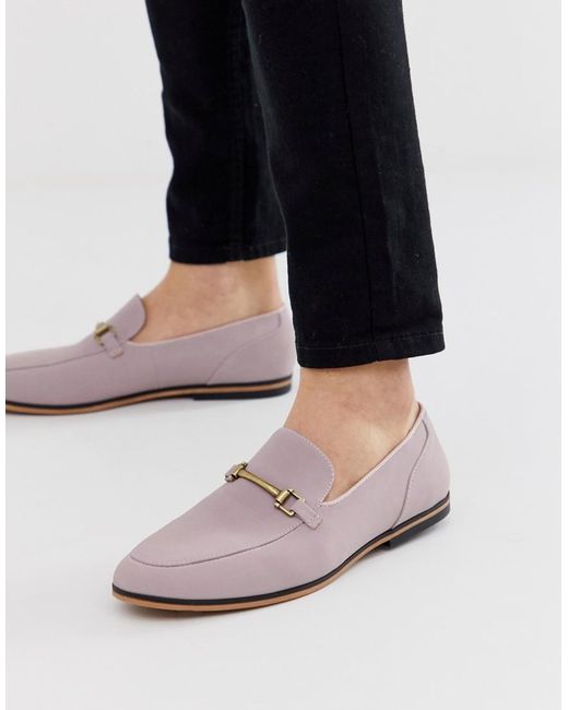 ASOS Loafers In Lilac Faux Suede in Purple for Men Lyst