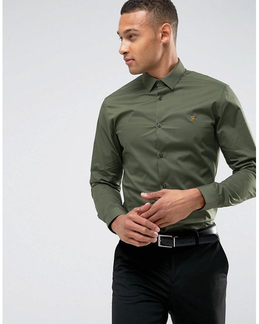 farah green shirt