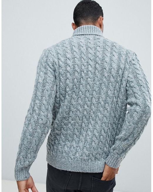 men roll neck sweater