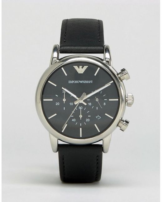 Lyst - Emporio Armani Ar1733 Watch in Black for Men - Save 10%