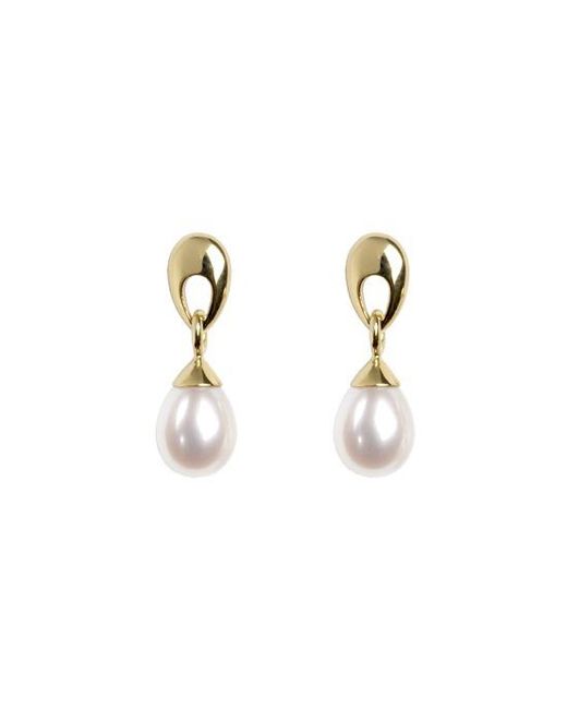 Aspinal Hampton Teardrop Pearl Earrings In Metallic Lyst Aspinal Metallic Hampton Teardrop Pearl Earrings Lyst