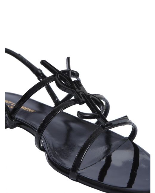 saint laurent cassandra sandals flat