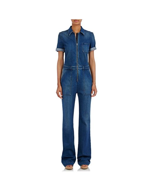 stella mccartney denim jumpsuit