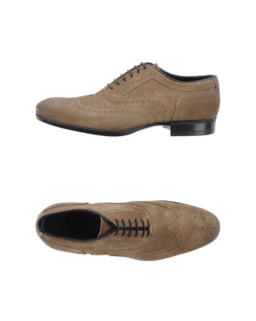 Doucal's Lace-up Shoes in Khaki for Men | Lyst