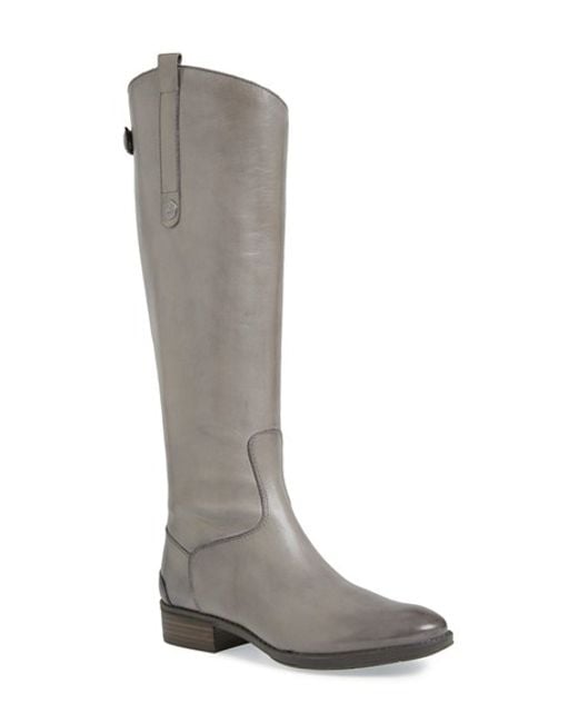 Sam edelman 'penny' Boot in Gray (GREY FROST WIDE CALF) | Lyst
