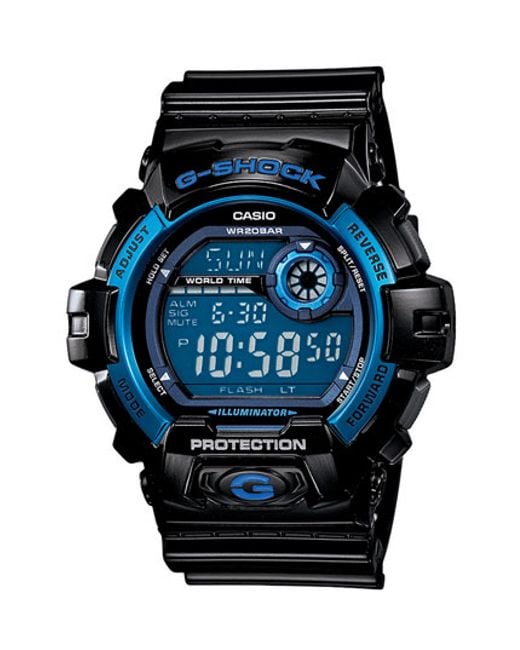 G-shock G-shock 'x-large' Digital Watch in Blue | Lyst