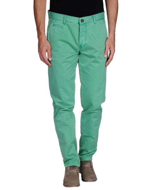 green smart trousers