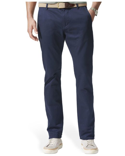 Dockers Alpha Khaki Slim-tapered Athletic-fit Stretch Pants in Blue for ...