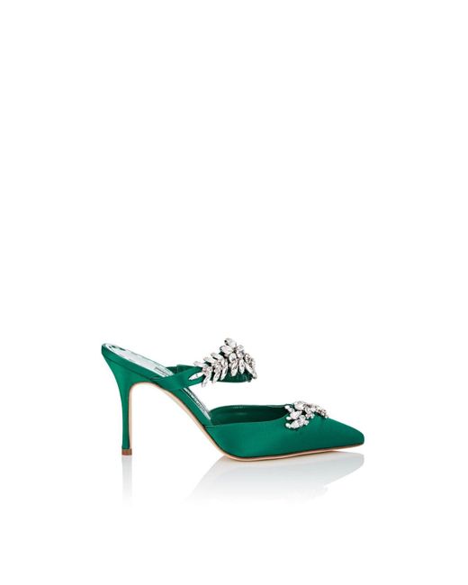 manolo blahnik lurum green