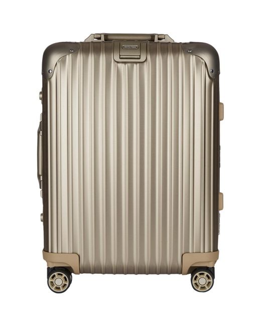 Rimowa Topas Titanium 22 Cabin Multiwheel Iata Suitcase in Gray for Men ...