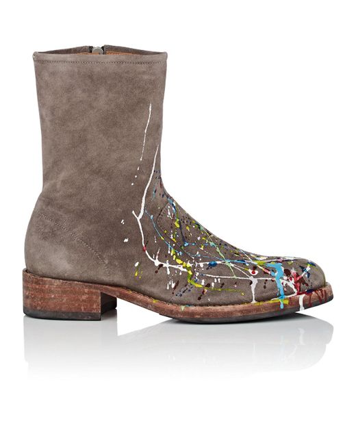 margiela paint splatter boots
