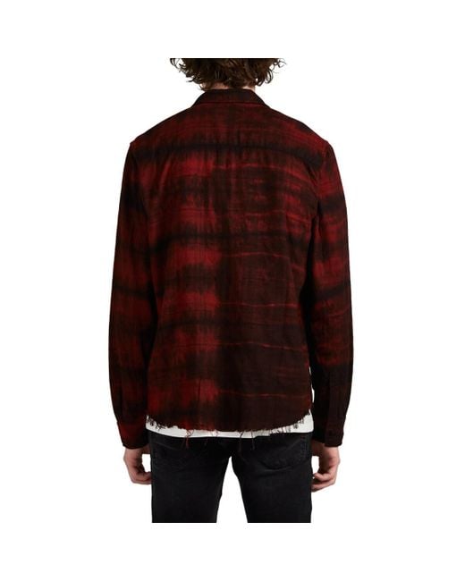 dyed flannel shirt