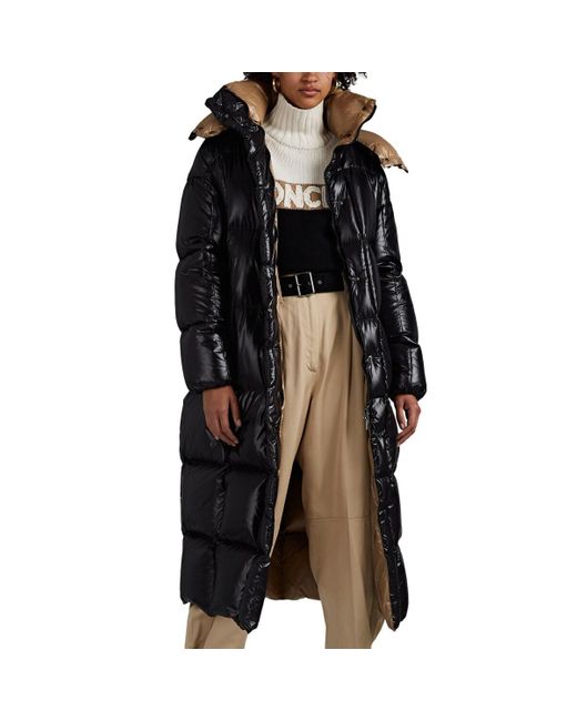 Moncler Synthetic Parnaiba Long Oversized Down Puffer Jacket in Black ...