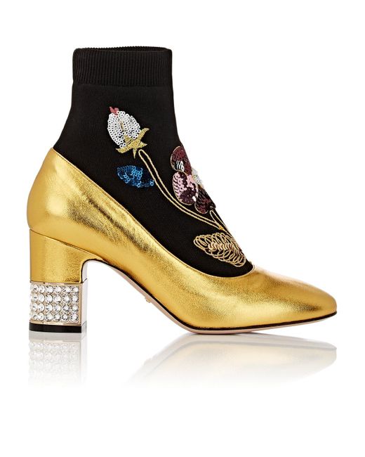 gucci sock boots gucci sock ankle boots in metallic save 5 lyst gucci sock boots gucci sock ankle boots in metallic save 5 lyst