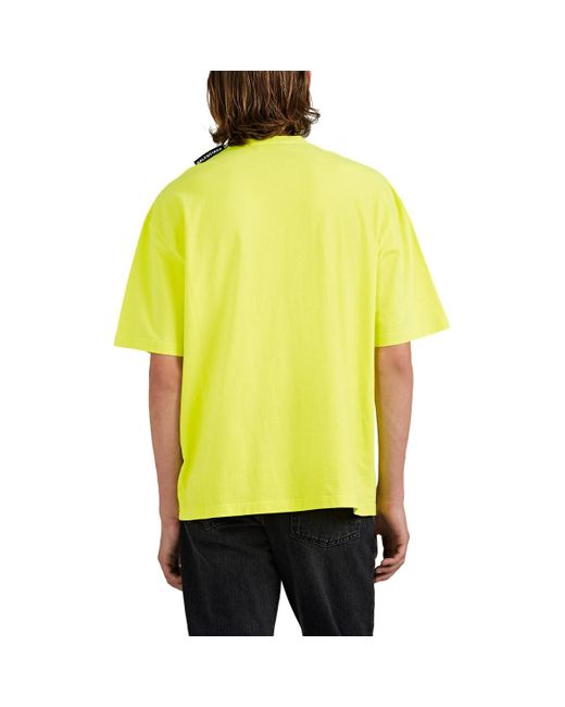 balenciaga green logo t shirt