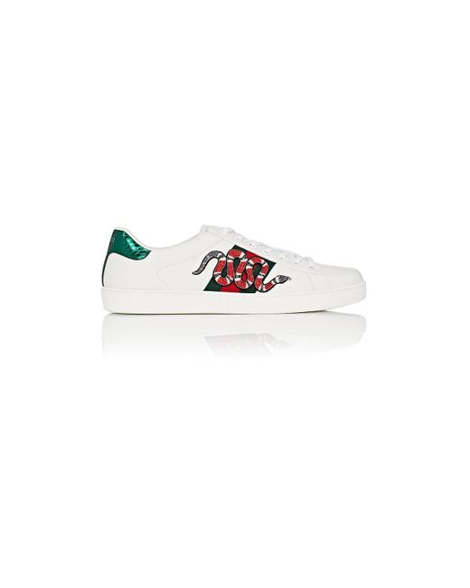 gucci white snake sneakers