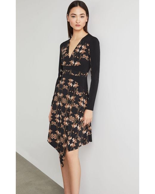 chinese dress ladies Bcbgmaxazria Womens Evening Dress Faux Wrap Double V - Poseidon