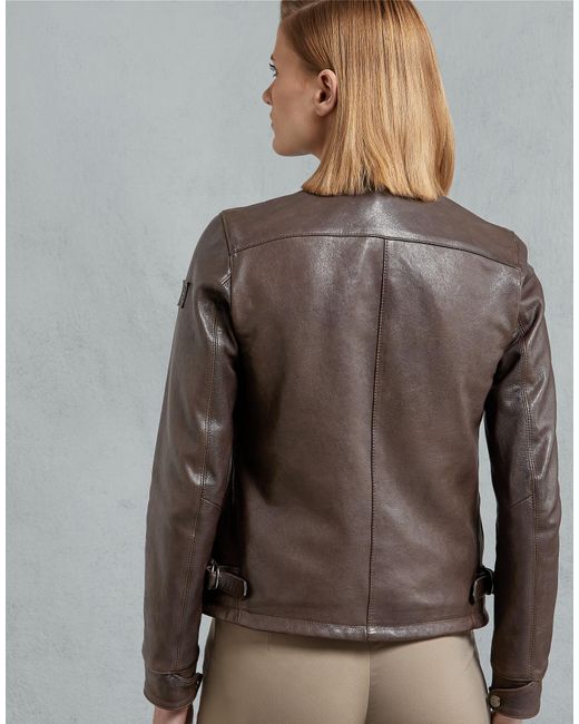 Belstaff Cooper Leather Jacket in Brown Lyst