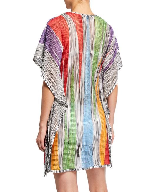 Missoni Knit Vneck Swim Coverup Lyst
