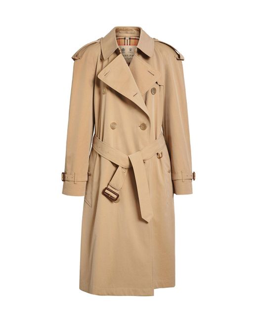 Lyst - Burberry The Long Chelsea Heritage Trench Coat in Natural - Save ...