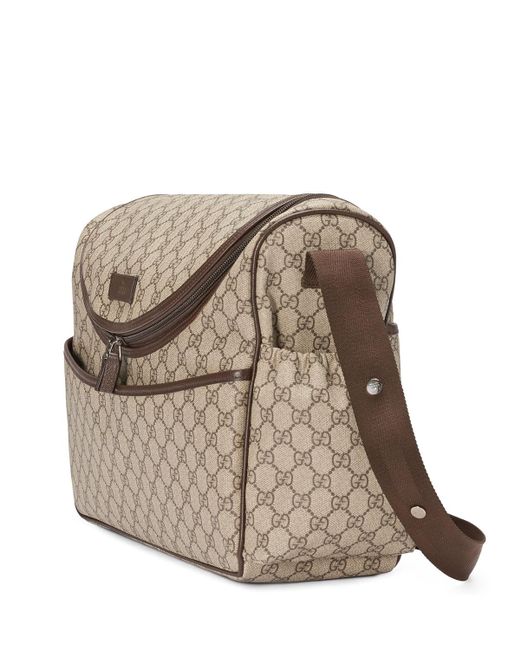 Lyst - Gucci Basic GG Supreme Canvas Diaper Bag in Natural