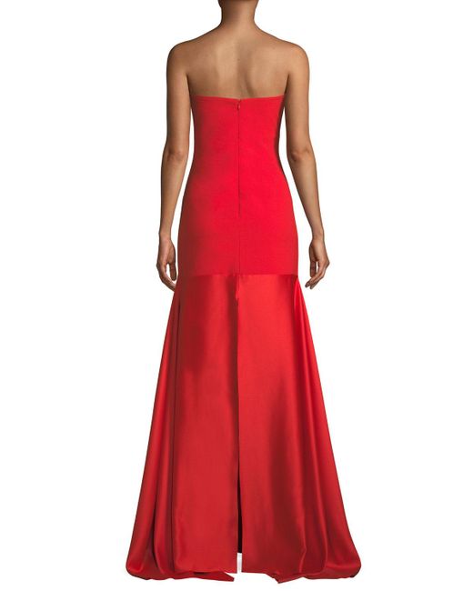 solace london strapless gown