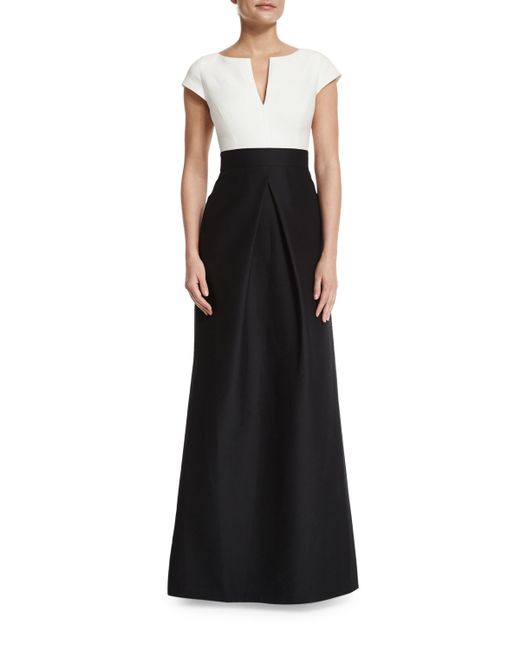 halston white gown