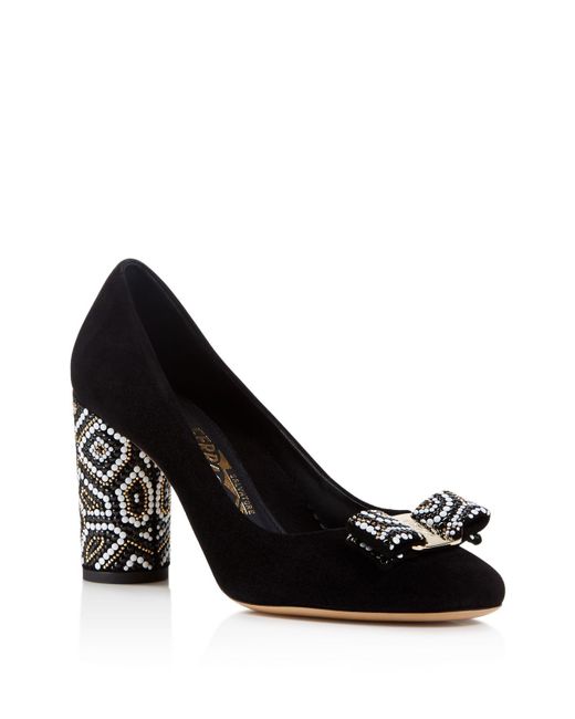 ferragamo block heel