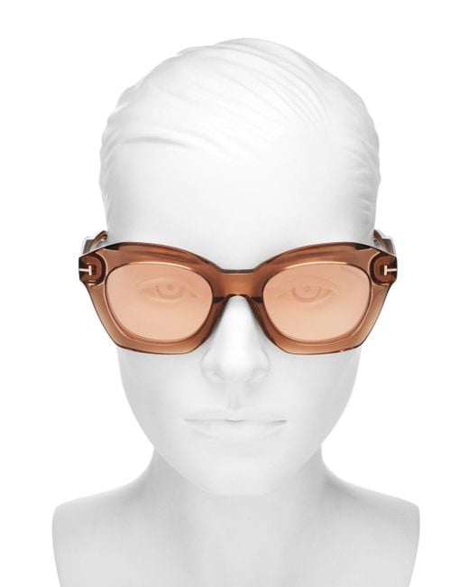 tom ford bardot 53mm square sunglasses