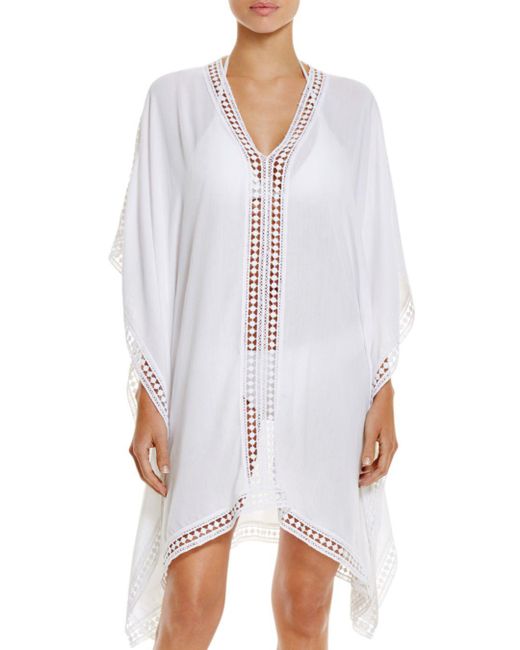 Lyst Tommy  Bahama  Lace Trim Tunic Swim  Cover up  in White