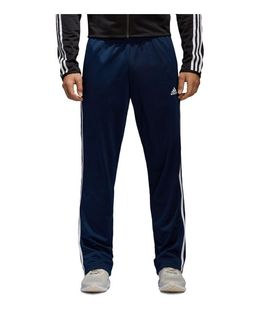 Adidas originals Three-stripe Track Pants in Blue for Men | Lyst