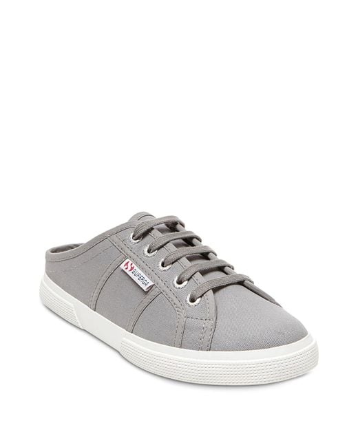 superga leather mules