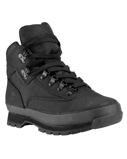 Timberland Men's Euro Hiker Mid Fabric Boots in Black for Men - Save 20 ...