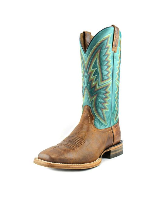western boots blue