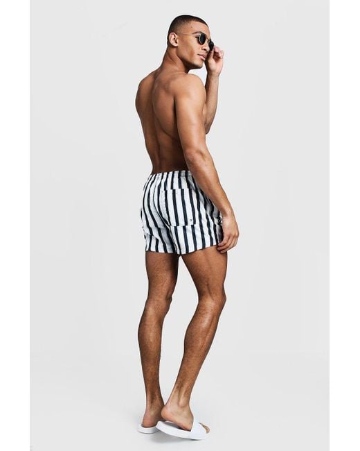 boohoo striped shorts