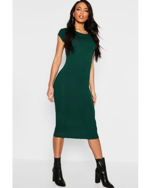 boohoo green shirt dress