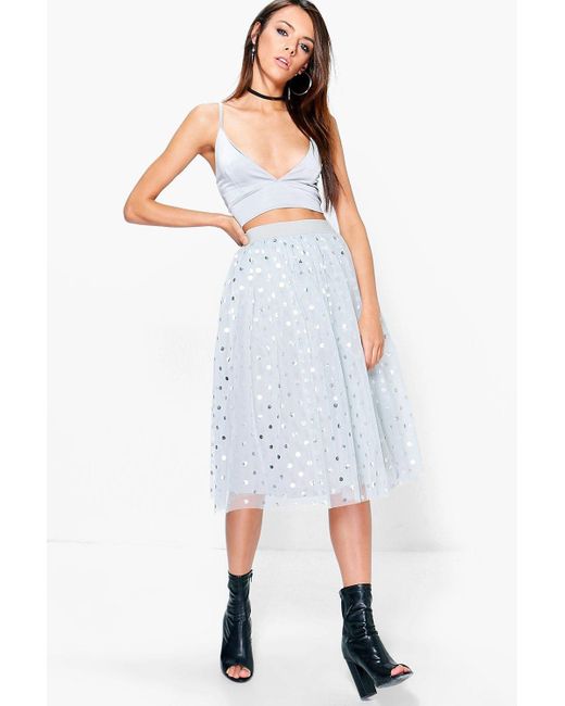 tulle skirt polka dot
