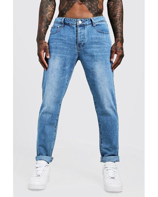 supreme stone washed slim jeans