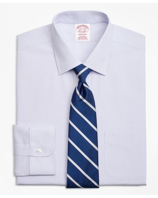 Brooks Brothers Cotton Regular Classic-fit Dress Shirt in Violet ...
